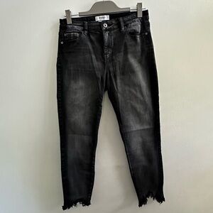 Black stretch skinny jeans